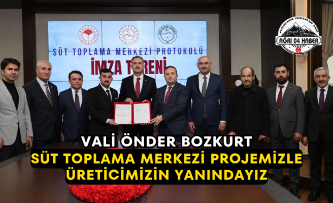 Vali Önder Bozkurt Süt Toplama Merkezi Projemizle Üreticimizin Yanındayız