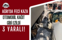 Ağrı'da Feci Kaza: Otomobil Kağıt Gibi Ezildi...