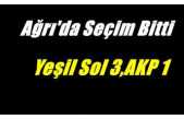 Ağrıda seçim sonuçlandı YSP 3 AKP 1