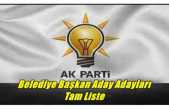 AK Parti Ağrı Belediye Başkan Aday Adayları Tam Liste