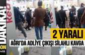 Ağrı'da Adliye çıkışı silahlı çatışma yaralılar var