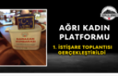 Ağrı Kadın Platformu 1. İstişare Toplantısı Gerçekleştirildi