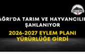 Ağrı'da Tarım Ve Hayvancılık Şahlanıyor 2026-2027 Eylem Planı Yürürlüğe Girdi