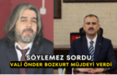 Söylemez Sordu Vali Önder Bozkurt Müjdeyi Verdi