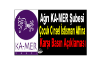 Ağrı Kam-er Çocuk İstismarına Karşı Basın Açıklaması