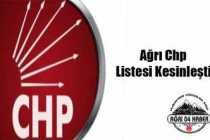 Ağrı Chp Milletvekili Aday Listesi