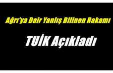 Ağrı'ya dair yanlış bilinen sayı  TUİK tarafından açıklandı