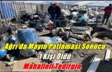 Ağrı'da Mayın Patlaması Sonucu 1 Kişi Öldü