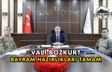 Vali Bozkurt Bayram Hazırlıkları Tamam