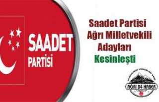 Saadet Partisi Ağrı Milletvekili Adayları Kesinleşti