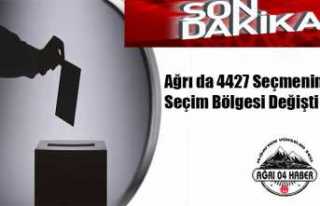 Ağrı da 4427 Seçmen Başka Yerde Oy Kullanacak