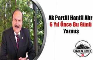 Hanifi Alır 6 Yıl Önce 24 Haziran Seçimlerini...