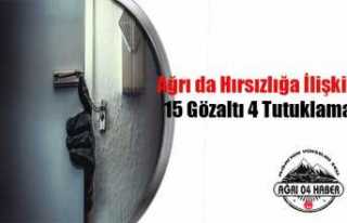 Ağrı'da 4 Hırsız Tutuklandı