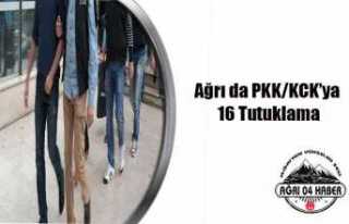 Ağrı da 16 PKKlı Tutuklandı