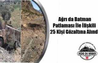 Ağrı da PKK/KCK ya 25 Gözaltı