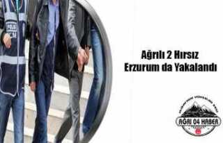 Ağrılı Hırsızlara Erzurum da Suç Üstü