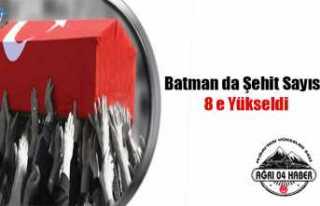 Batman da Şehit Sayısı 8 e Yükseldi