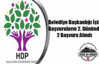 Ağrı HDP de 2 Başvuru