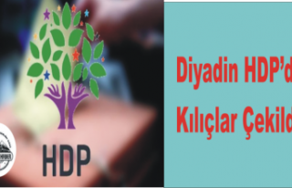Diyadin HDP de Kılıçlar Çekildi