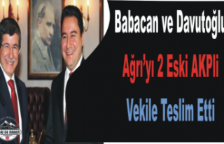 Babacan Ve Davutoğlu Ağrı Teşkilatlarında Anlaştı