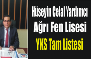 Ağrı Fen Lisesi YKS Tam Listesi