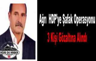 Ağrı da Hdp ye Şafak Operasyonu