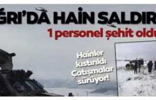 Ağrı da 1 Şehit Çok Sayıda Yaralı