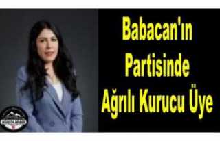 Babacan'ın Partisinde Ağrılı İsim