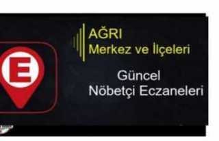 Ağrı Nöbetçi Eczane ( 25 Haziran 2020 )