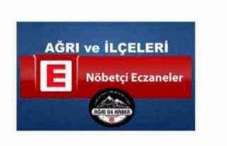 Bugün Ağrı da Nöbetçi Eczaneler ( 23 Temmuz 2020...