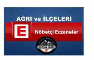 Bugün Ağrı da Nöbetçi Eczaneler (08 Temmuz 2020)