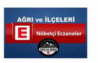 Bugün Ağrı'da Nöbetçi Eczaneler