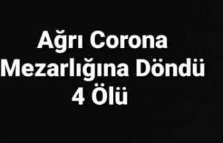 Ağrı Corona Mezarlığına Döndü