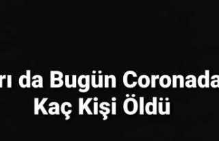 Ağrı da Bugün Covid-19 dan Kaç Kişi Öldü