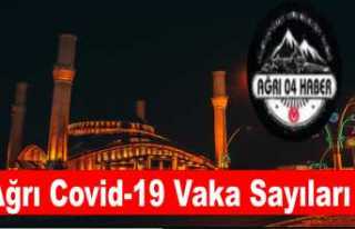 Ağrı da  Covid-19 Vaka Sayısı