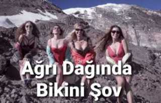 Ukraynalı Dağcılar Ağrı Dağında Bikini Şov...