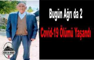 Ağrı da Bugün Corona'dan 2 Kişi Vefat Etti