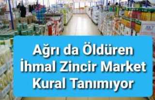 Ağrı da Personeli Pozitif Olan Zincir Markette Önlem...