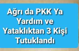 Ağrı da PKK'ya Yardım ve Yataklık'tan...