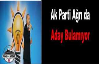 AK Parti Ağrı da Aday Bulamıyor