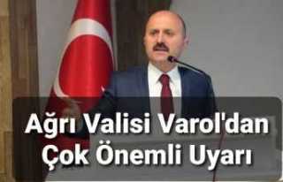 Ağrı Valiliğinden Çok Önemli Salgın Uyarısı