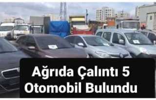 Hırsızlar Ağrı da 5 Otomobil Çaldılar