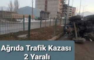 Ağrı da Trafik Kazası 2 Yaralı