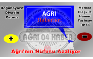 Ağrı'nın Nüfusu Azaldı