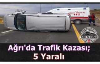 Ağrı'da Trafik Kazası; 5 Yaralı