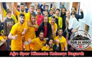 Ağrı Spor Kümede Kalmayı Garantiledi