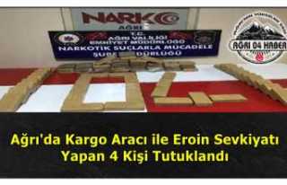 Ağrı'da Kargo Aracında Eroin Ele Geçirildi