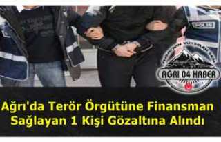 Ağrı'da Terörü Finanse Etmekten 1 Kişi Gözaltına...