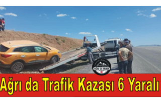 Ağrı'da Trafik Kazası ''6 Yaralı''