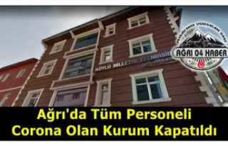 Ağrı'da Tüm Personeli Corona Olan Kurum Karantinaya...